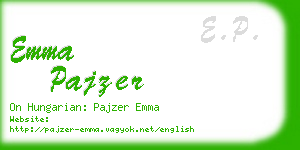 emma pajzer business card